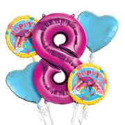 Trolls 6th Birthday Balloon Bouquet 5pc